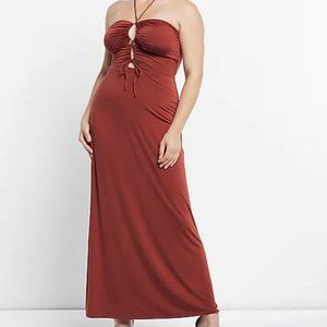 Express Body Contour Strappy Maxi Dress (NWT)